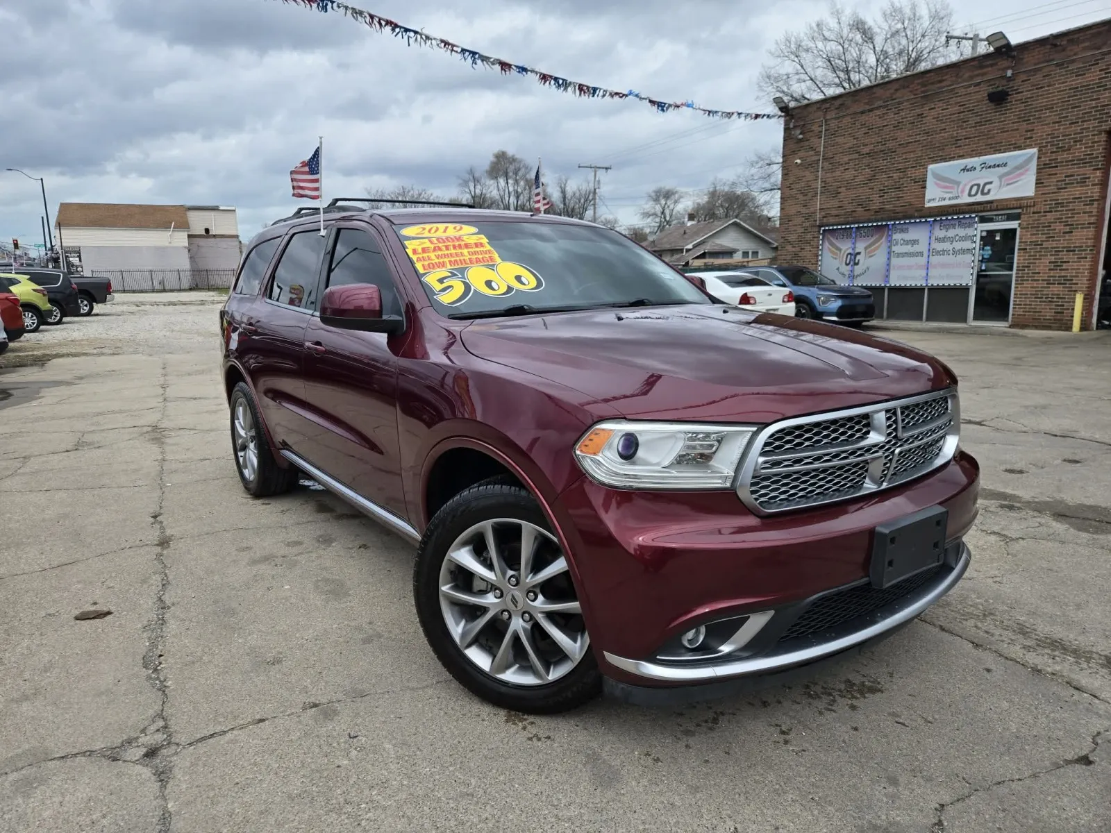 Red 2019 Dodge Durango for sale in Gary, IN