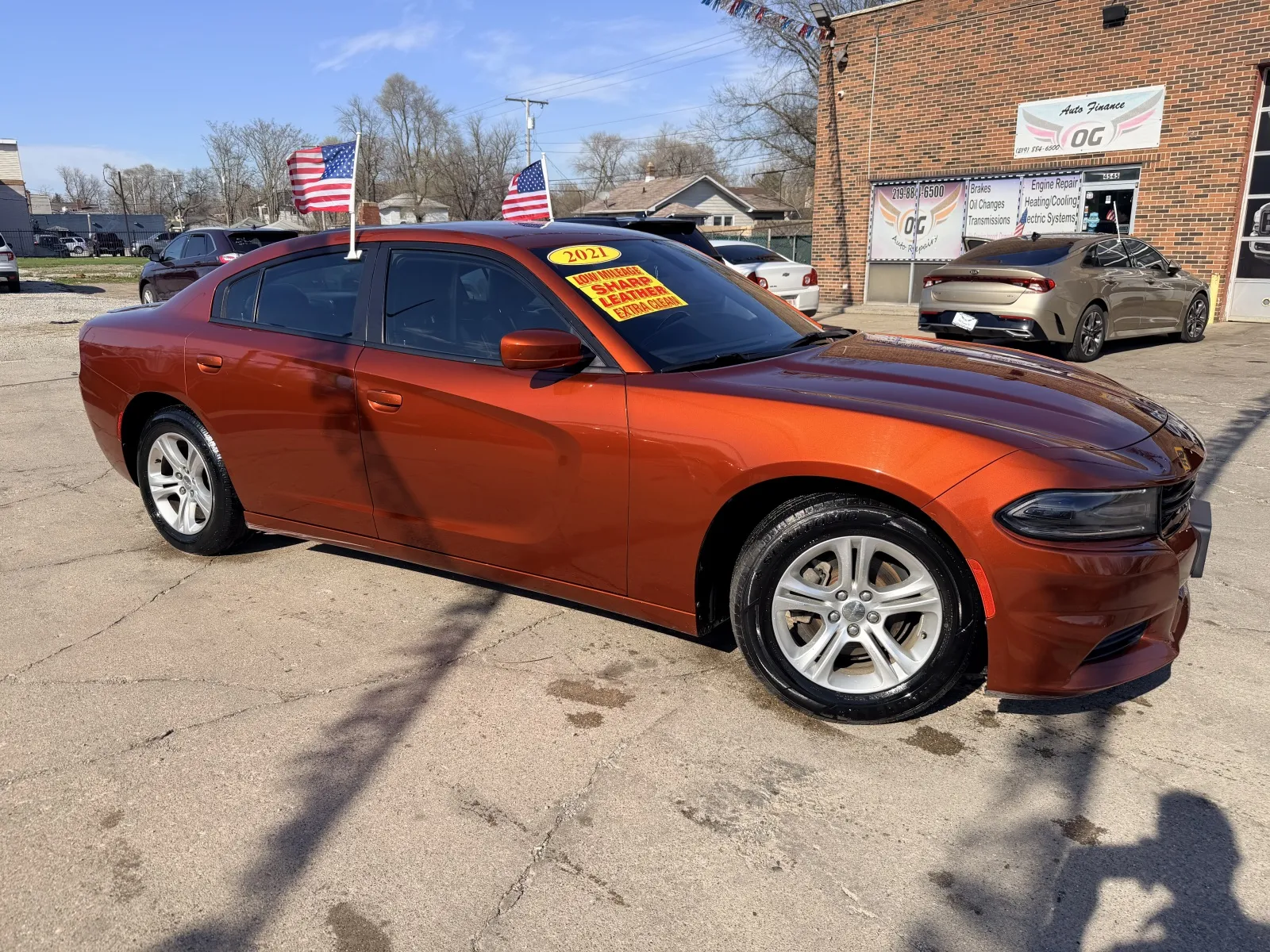 Orange 2021 Dodge Charger SXT for sale in Gary, IN