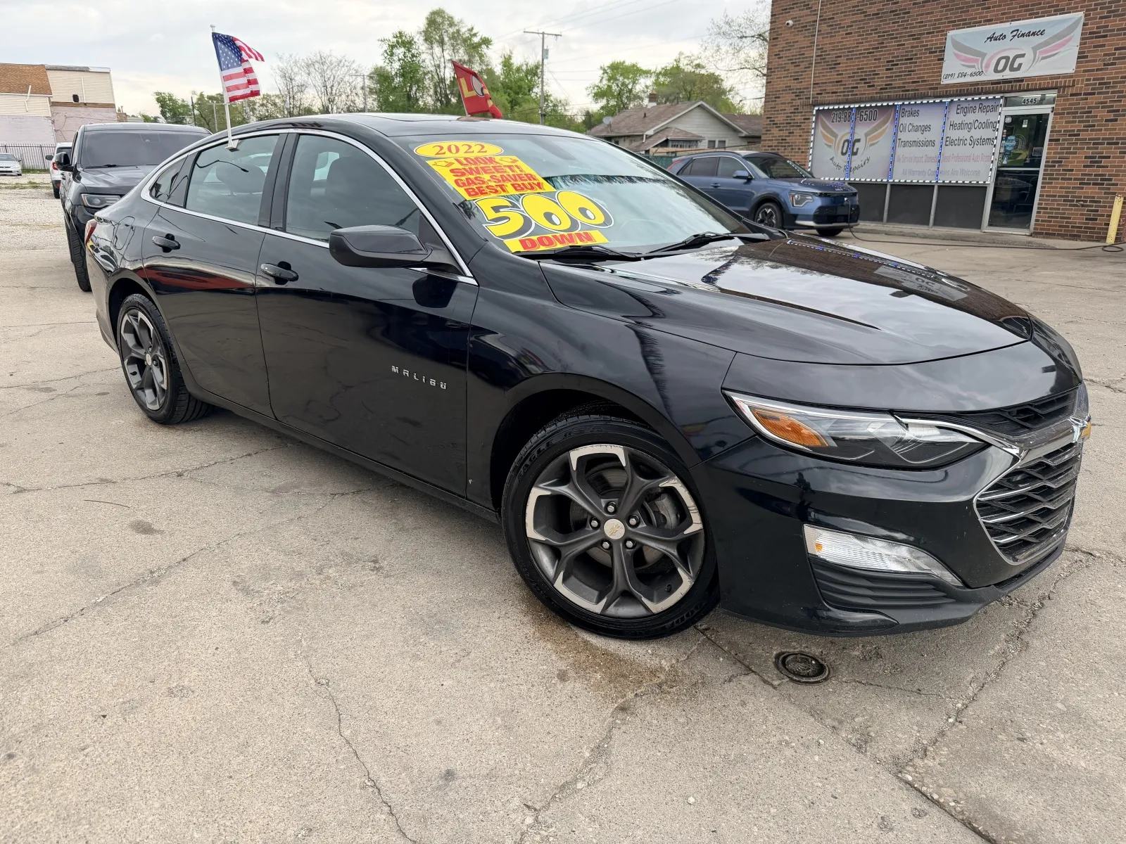 Black 2022 Chevrolet Malibu LT for sale in Gary, IN