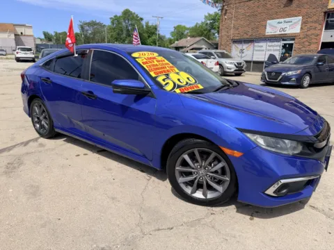 Blue 2020 Honda Civic EX for sale in Gary, IN