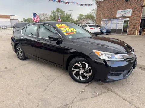 Black 2017 Honda Accord LX for sale in Gary, IN
