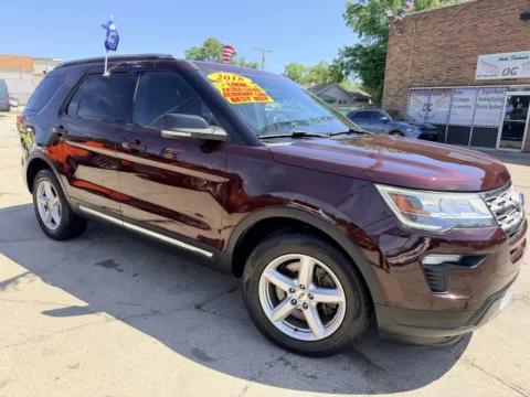 Red 2018 Ford Explorer XLT for sale in Gary, IN