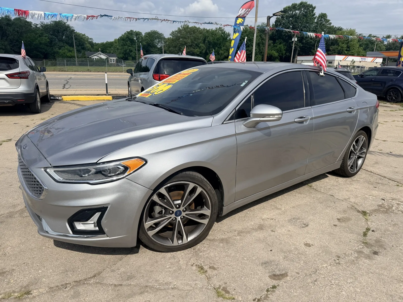 White 2020 Ford Fusion Titanium for sale in Gary, IN