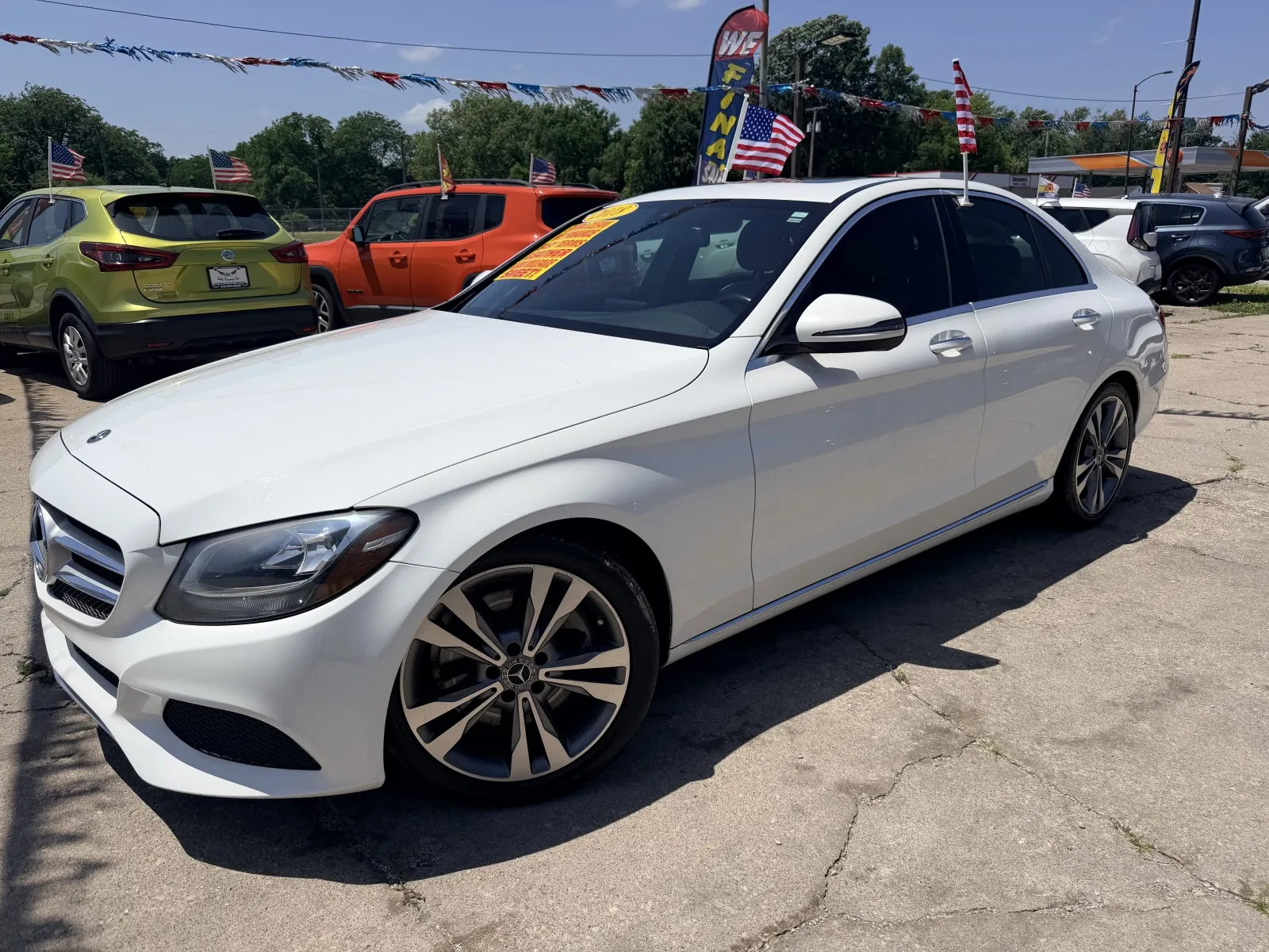 White 2018 Mercedes-Benz C-Class C 300 for sale in Gary, IN
