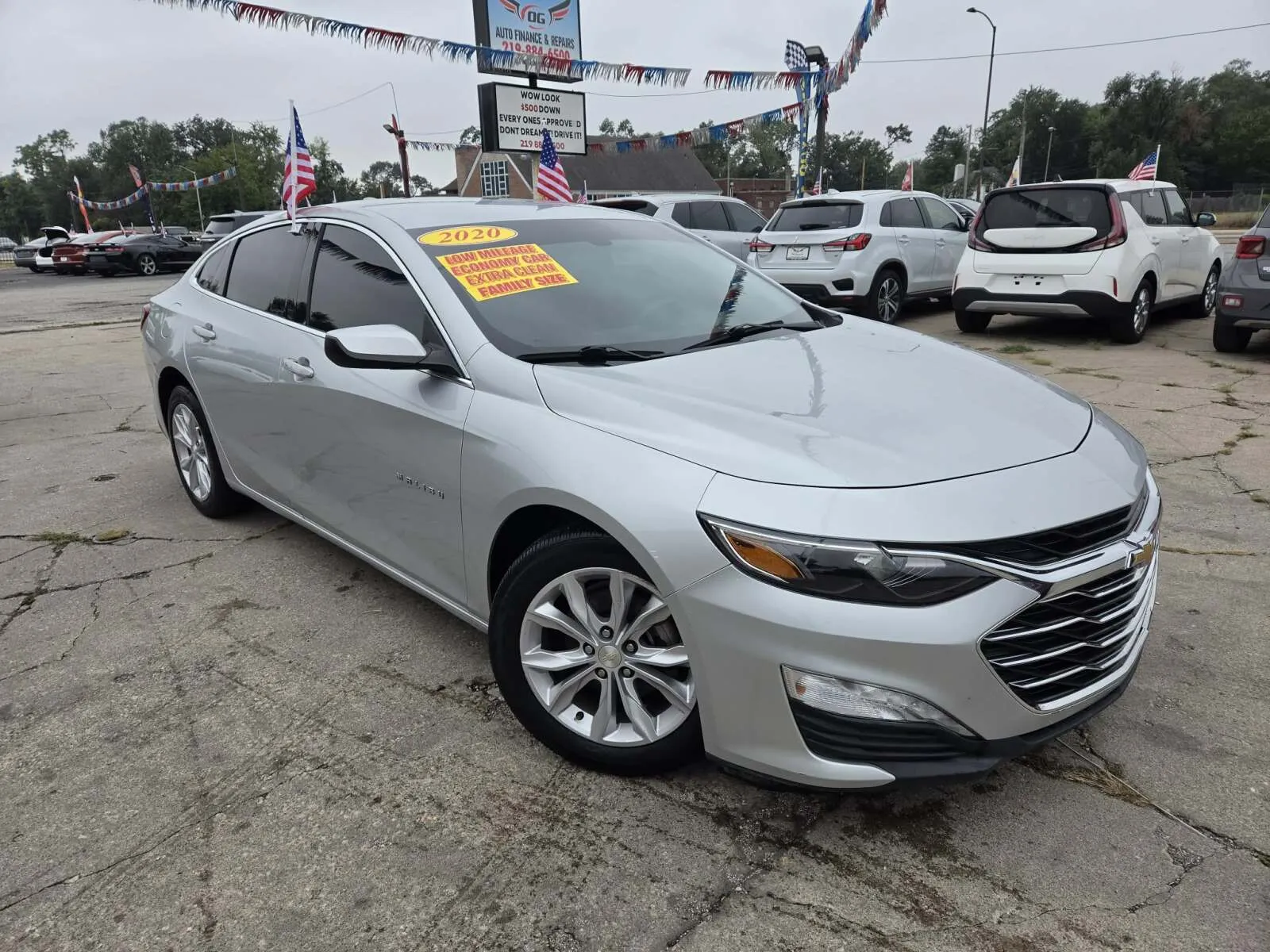 Silver 2020 Chevrolet Malibu LT for sale in Gary, IN