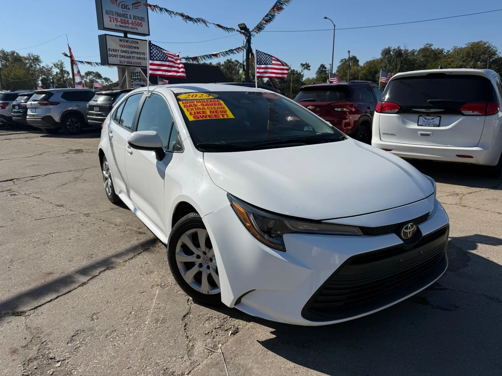 White 2024 Toyota Corolla LE for sale in Gary, IN