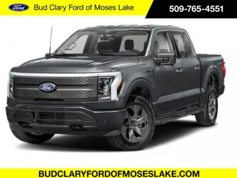 Gray 2025 FORD F-150 LIGHTNING FLASH 4WD SUPERCREW 5.5' for sale in Moses Lake, WA