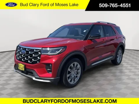 Red 2025 Ford Explorer Platinum for sale in Moses Lake, WA