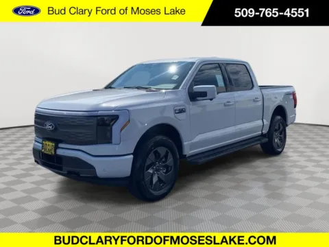 White 2025 FORD F-150 LIGHTNING LARIAT 4WD SUPERCREW 5.5' for sale in Moses Lake, WA