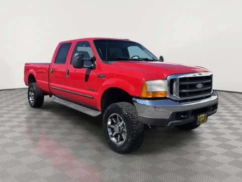 Red 2000 FORD SUPER DUTY F-350 SRW CREW CAB 172  XLT 4WD for sale in Moses Lake, WA