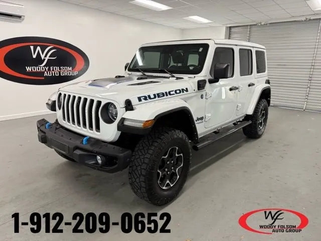 White 2021 Jeep Wrangler 4xe Unlimited Rubicon for sale in Baxley, GA