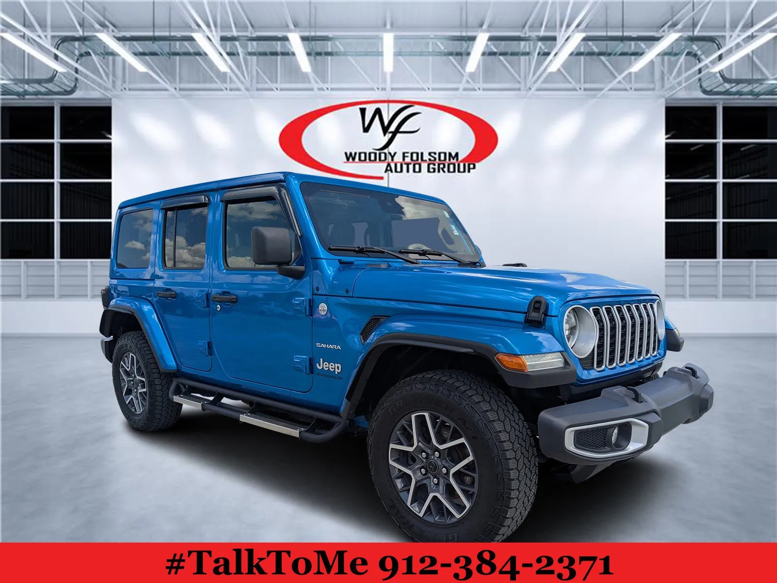 Blue 2024 Jeep Wrangler Sahara for sale in Douglas, GA