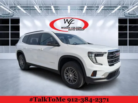 White 2025 GMC Acadia FWD Elevation for sale in Douglas, GA