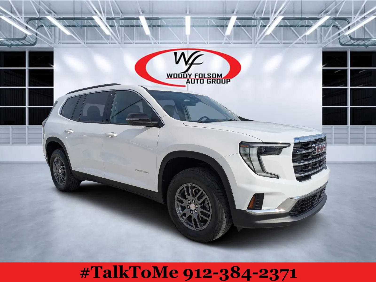 White 2025 GMC Acadia FWD Elevation for sale in Douglas, GA