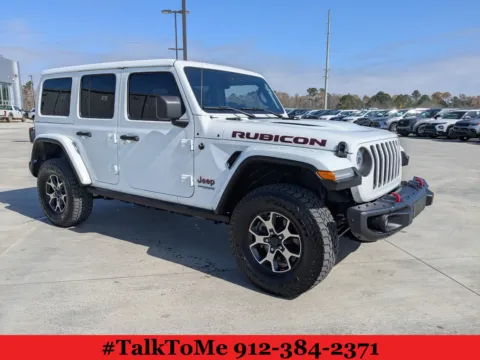 White 2019 Jeep Wrangler Unlimited Rubicon for sale in Douglas, GA