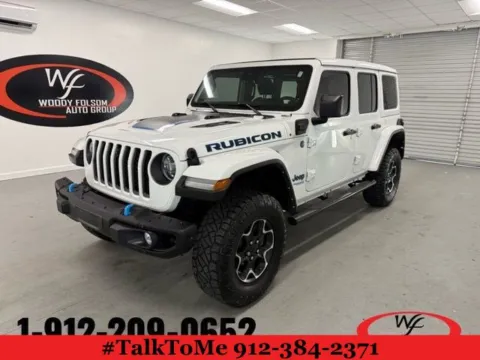 White 2021 Jeep Wrangler 4xe Unlimited Rubicon for sale in Douglas, GA