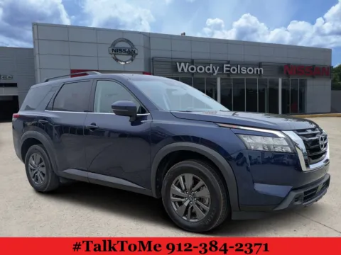 Blue 2024 Nissan Pathfinder SV for sale in Douglas, GA