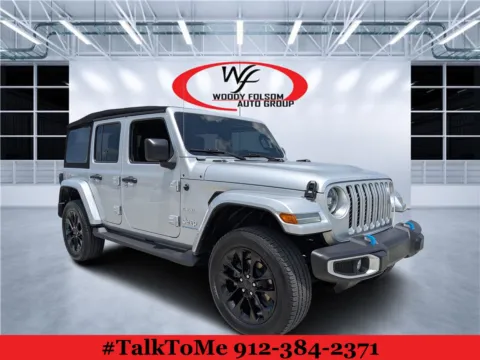Silver 2023 Jeep Wrangler 4xe Sahara for sale in Douglas, GA