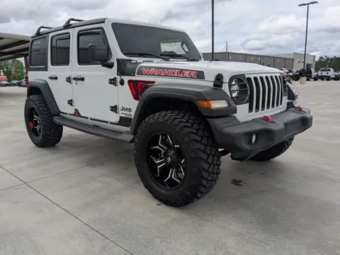 White 2018 Jeep Wrangler Unlimited Sport S for sale in Douglas, GA