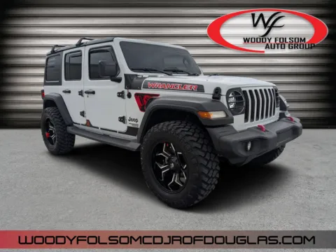 White 2018 Jeep Wrangler Unlimited Sport S for sale in Douglas, GA