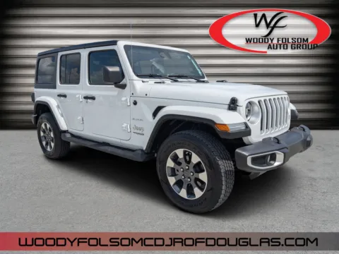 White 2022 Jeep Wrangler Unlimited Sahara for sale in Douglas, GA