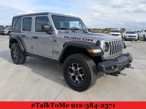Silver 2018 Jeep Wrangler Unlimited Rubicon for sale in Douglas, GA
