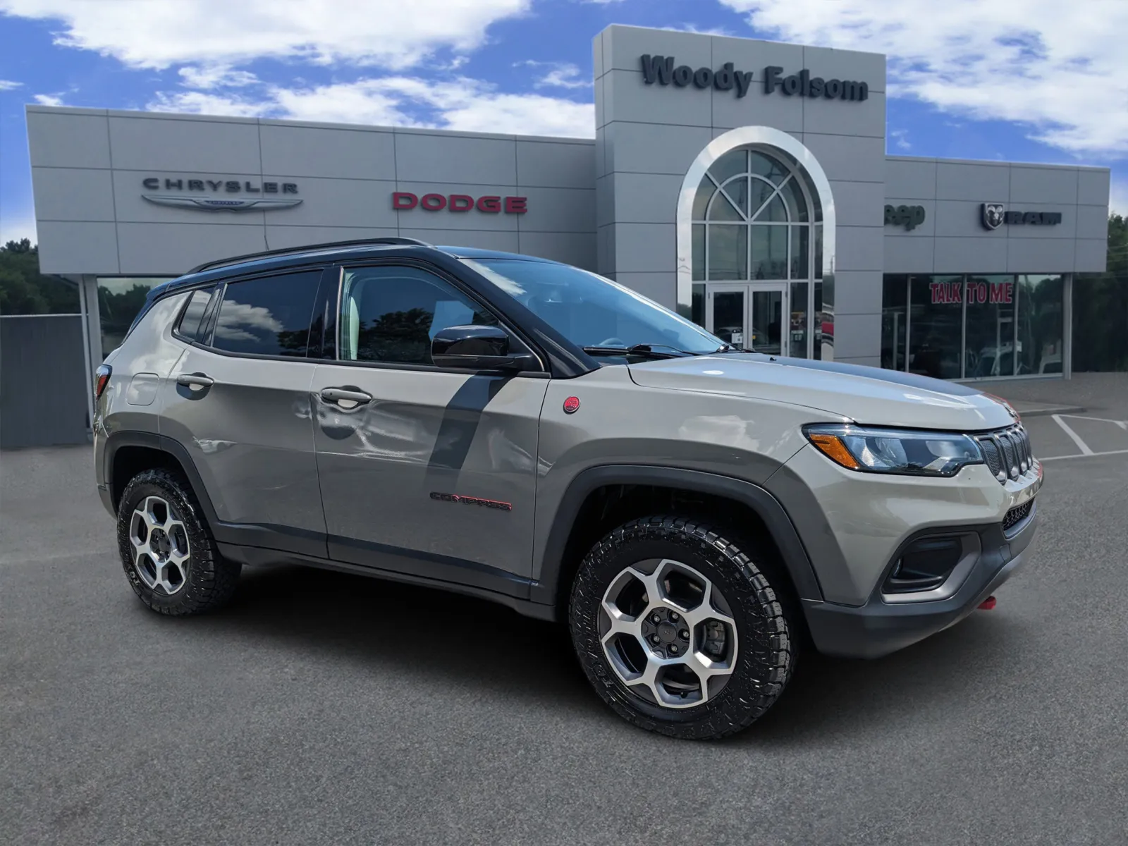 Gray 2022 Jeep Compass Trailhawk for sale in Vidalia, GA