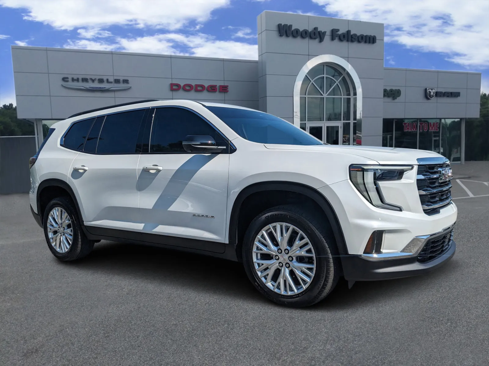 White 2024 GMC Acadia FWD Elevation for sale in Vidalia, GA