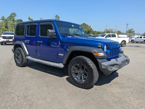 Blue 2018 Jeep Wrangler Unlimited Sport for sale in Vidalia, GA