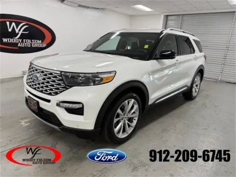 White 2023 Ford Explorer Platinum for sale in Baxley, GA