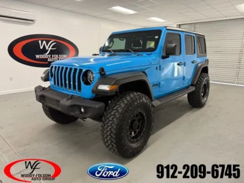 Blue 2021 Jeep Wrangler Unlimited Sport Altitude for sale in Baxley, GA