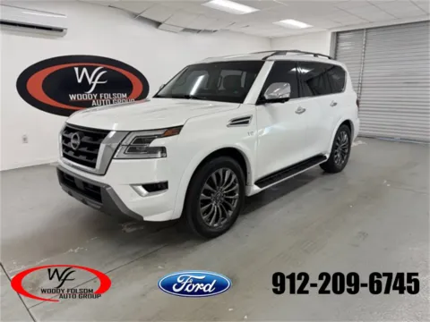 White 2022 Nissan Armada Platinum for sale in Baxley, GA