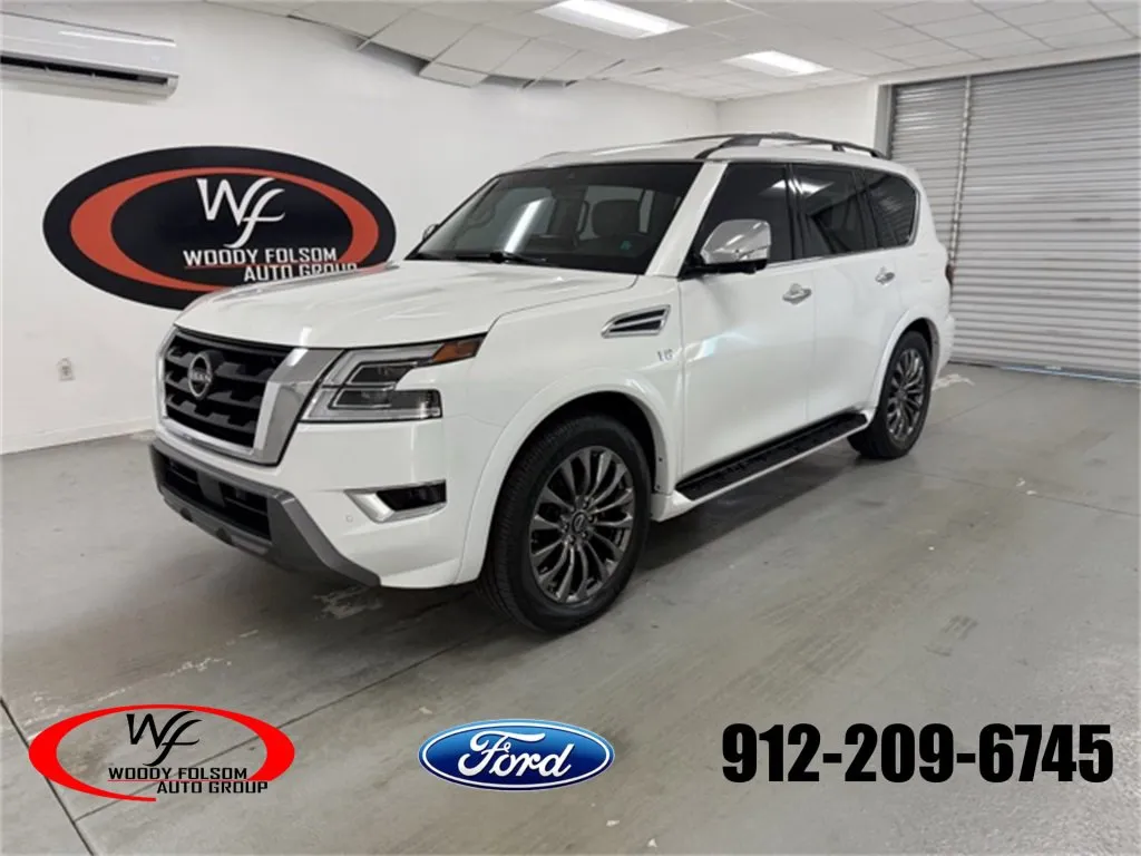 White 2022 Nissan Armada Platinum for sale in Baxley, GA