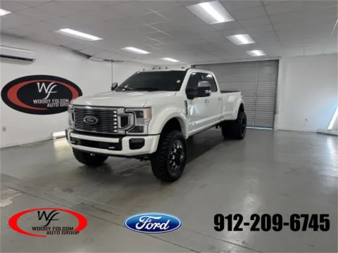 White 2022 Ford Super Duty F-450 DRW Platinum for sale in Baxley, GA
