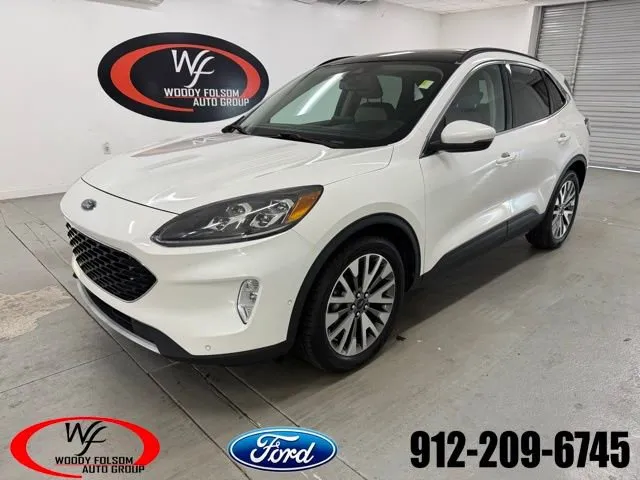 White 2020 Ford Escape Titanium Hybrid for sale in Baxley, GA