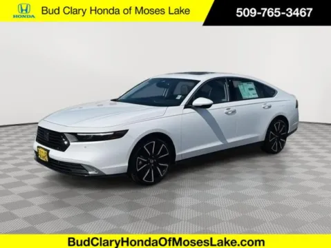 White 2025 Honda Accord Hybrid Touring for sale in Moses Lake, WA