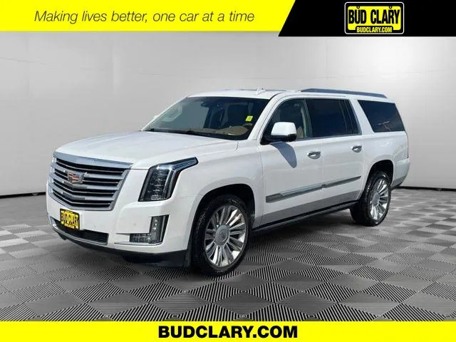 White 2016 Cadillac Escalade ESV Platinum for sale in Moses Lake, WA