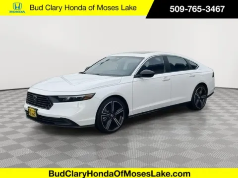 White 2025 Honda Accord Hybrid Sport for sale in Moses Lake, WA
