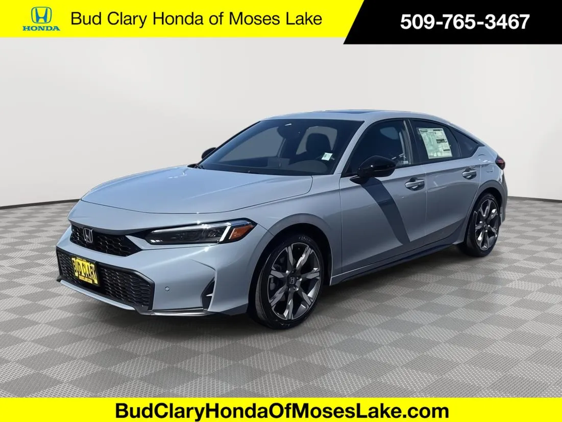 Gray 2026 Honda Civic Hatchback Hybrid Sport Touring for sale in Moses Lake, WA