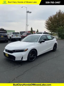 White 2025 Honda Civic Hatchback Sport for sale in Moses Lake, WA