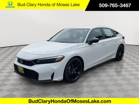 White 2025 Honda Civic Hatchback Sport for sale in Moses Lake, WA