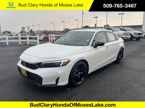 White 2025 Honda Civic Hatchback Sport for sale in Moses Lake, WA