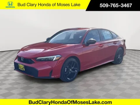 Red 2026 Honda Civic Sedan Hybrid Sport for sale in Moses Lake, WA
