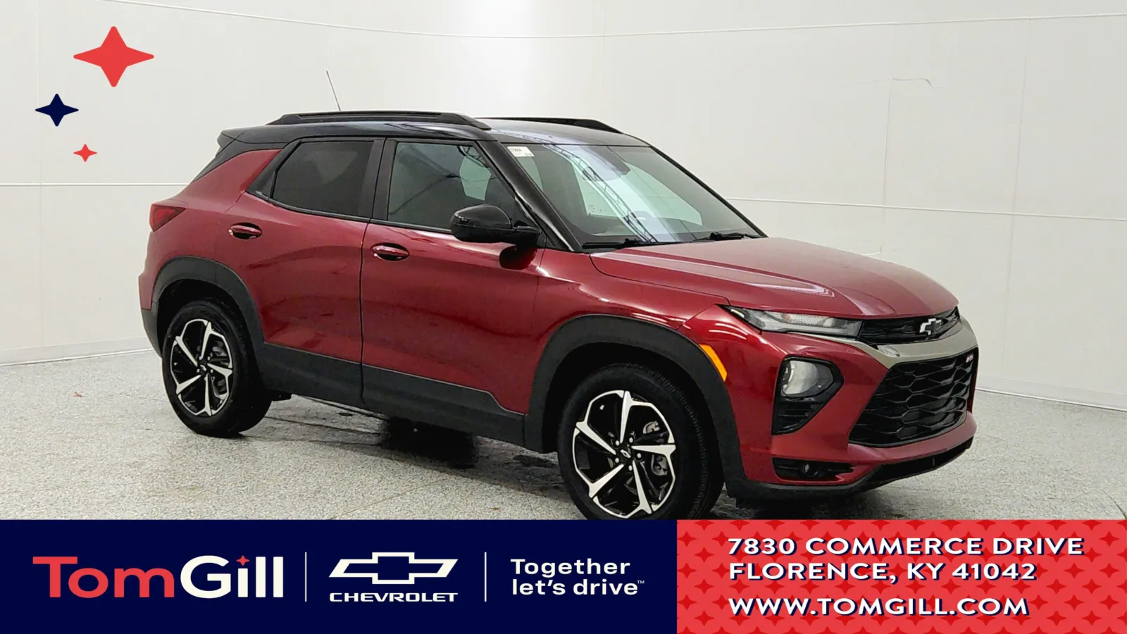 Red 2021 Chevrolet Trailblazer RS for sale in Florence, KY