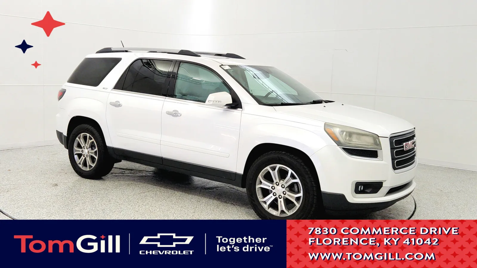White 2016 GMC Acadia SLT for sale in Florence, KY