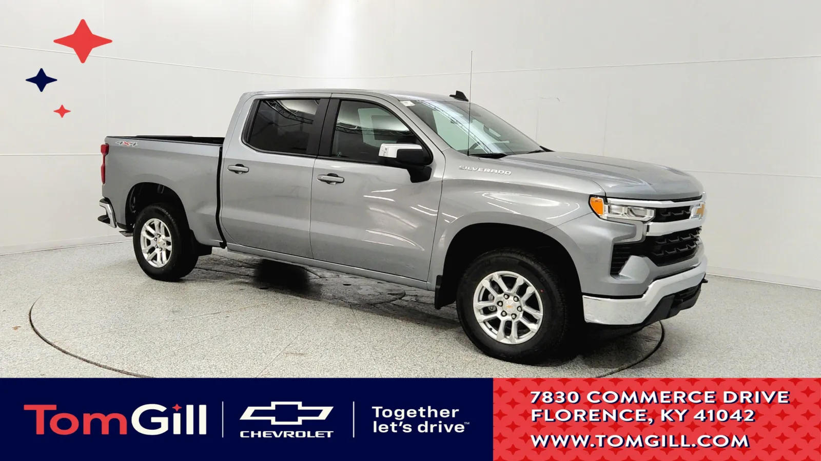 Gray 2026 Chevrolet Silverado 1500 LT with 1LT for sale in Florence, KY