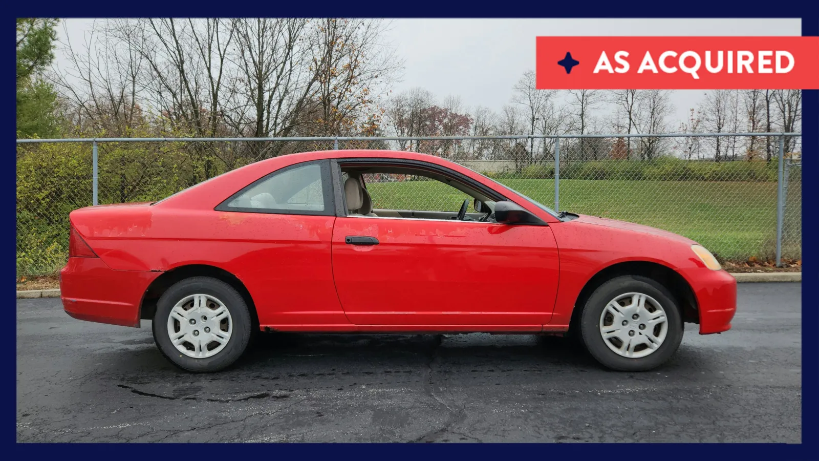 Red 2001 Honda Civic LX for sale in Florence, KY