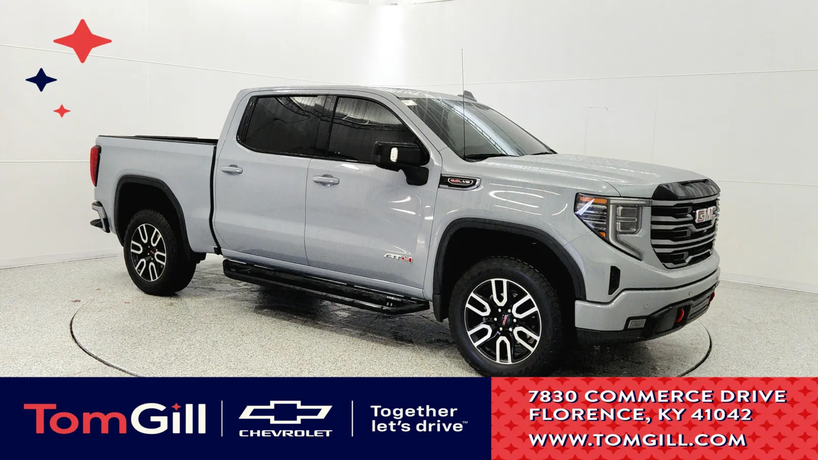 Gray 2025 GMC Sierra 1500 AT4 for sale in Florence, KY