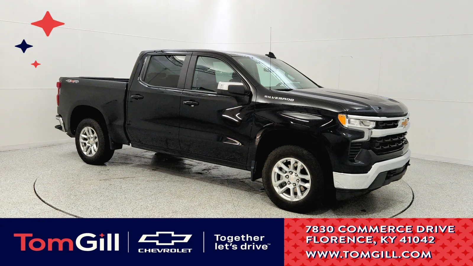 Black 2023 Chevrolet Silverado 1500 LT for sale in Florence, KY
