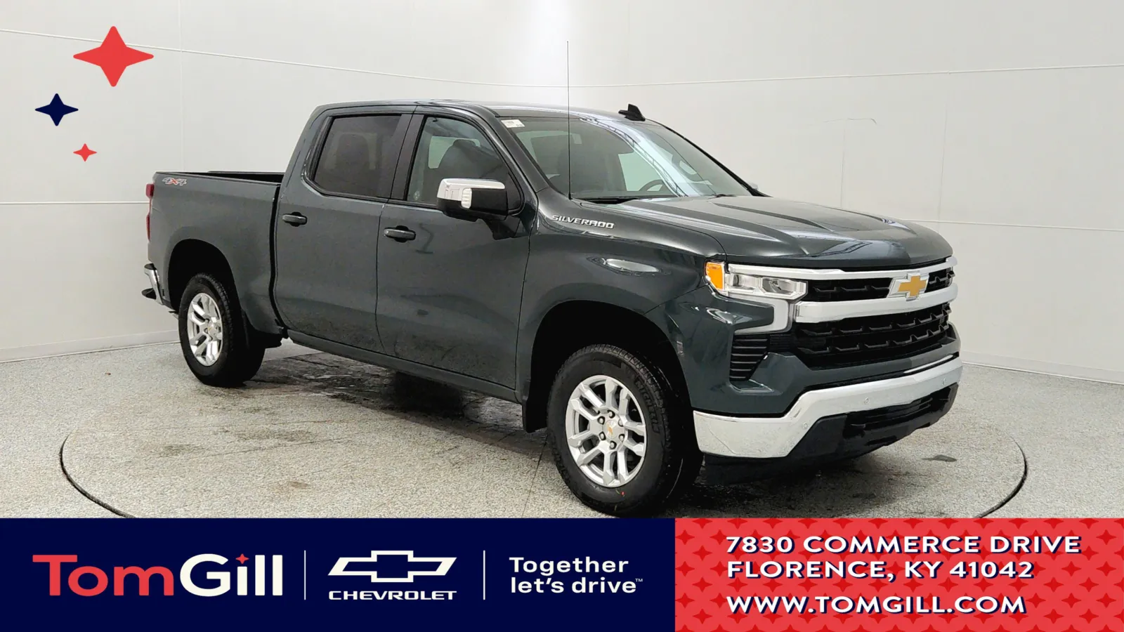 Gray 2026 Chevrolet Silverado 1500 LT with 1LT for sale in Florence, KY